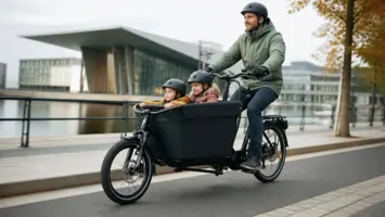 Elektrisk lastesykkel for familie og varetransport