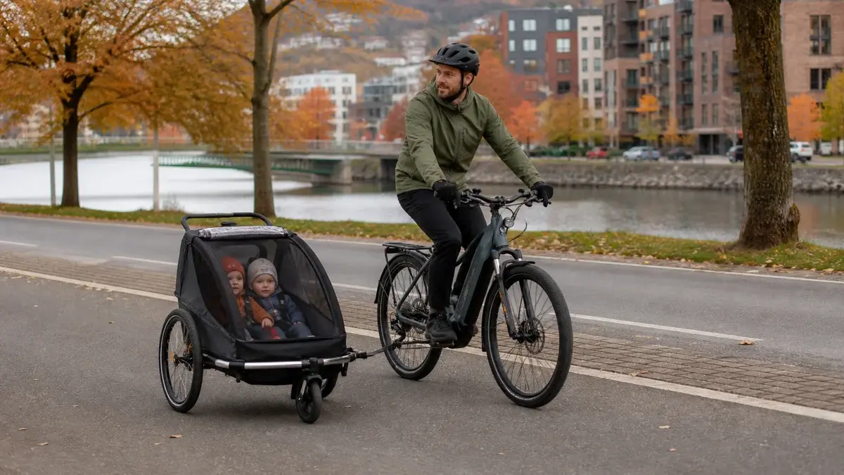 Beste sykkelvogn 2026 – test av vogner til sykkel