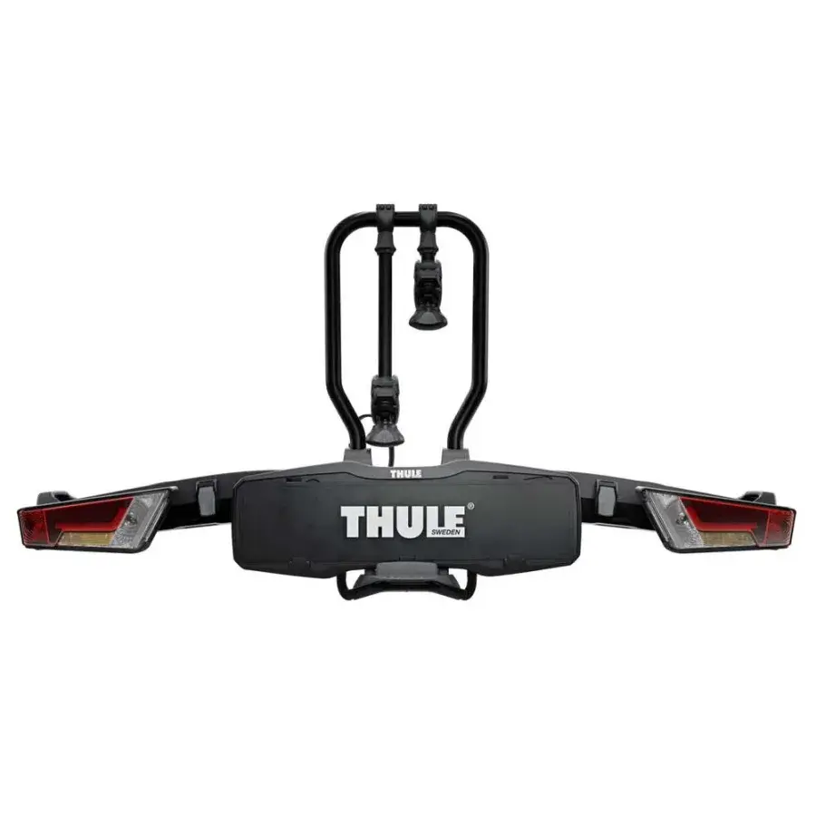 Thule EasyFold XT sykkelstativ for hengerfeste med to sykler montert